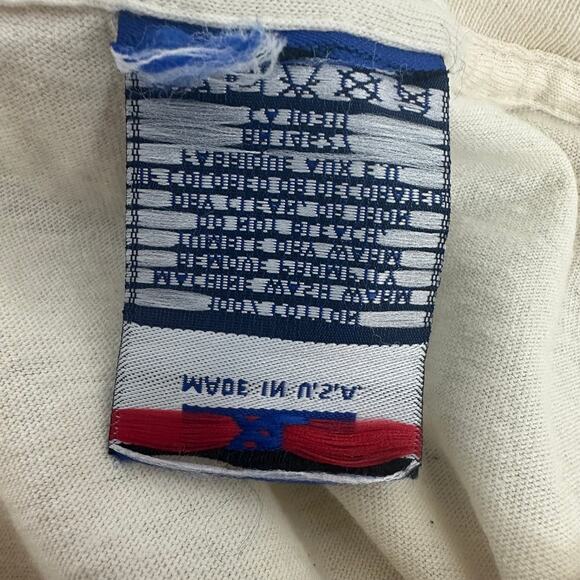 Vintage Umbro Mens Eagle Tomahawk Moon Single Stitch Crewneck Beige T-Shirt XL - Picture 10 of 11